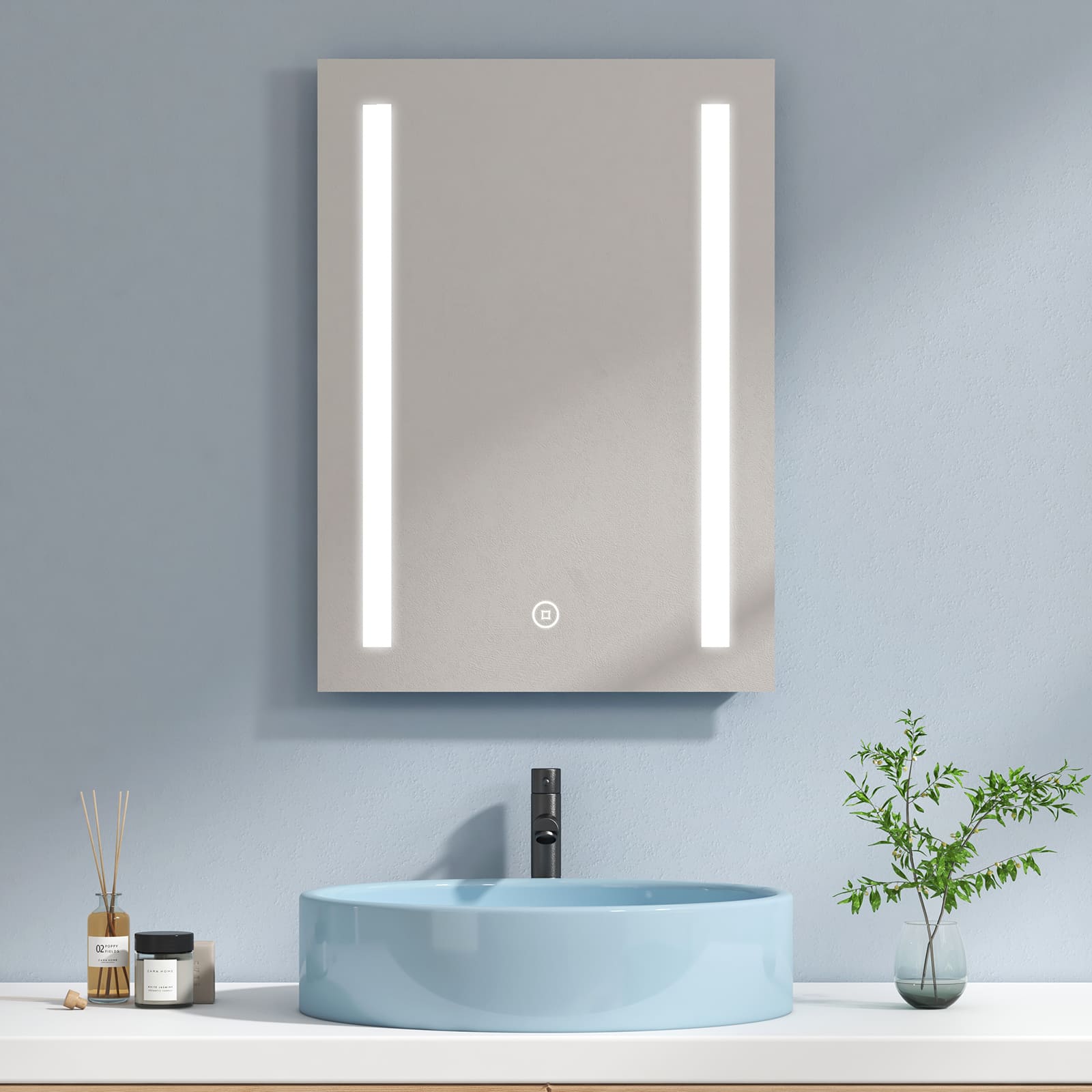 Rechteckiger LED-Badspiegel Rechteckiger LED-Badspiegel von EMKE