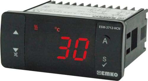 Emko - Programmierbarer 3-stelliger On/Off-Temperaturregler einschließlich PTC-Widerstand ESM-3712-hc.1.12.0.1 / von Emko