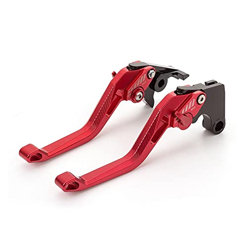 EMLEVO Motorrad Bremskupplungshebel 3D Rhombus Einstellbare CNC Motorradgriff Zubehör Mit Laser Logo Für Suzuki GSF 600N GSF600N GSF1200N GSF 1200N Bandit 1996-2000 Bremsgriff (Farbe : Rot) von EMLEVO