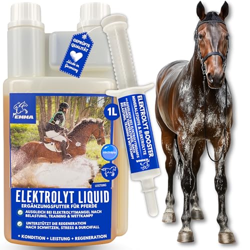 EMMA Elektrolyte Pferd I Elektrolyt Liquid & Paste Plus Vitamin b12 mit Kalium Natrium Calcium Magnesium Pferd I Electrolytes Pferde bei Durchfall Kotwasser Schwitzen Electrolyte Sport Pferde komplex EMMA Elektrolyte Pferd I Elektrolyt Liquid & Paste Plus Vitamin b12 mit Kalium Natrium Calcium Magnesium Pferd I Electrolytes Pferde bei Durchfall Kotwasser Schwitzen Electrolyte Sport Pferde komplex von EMMA