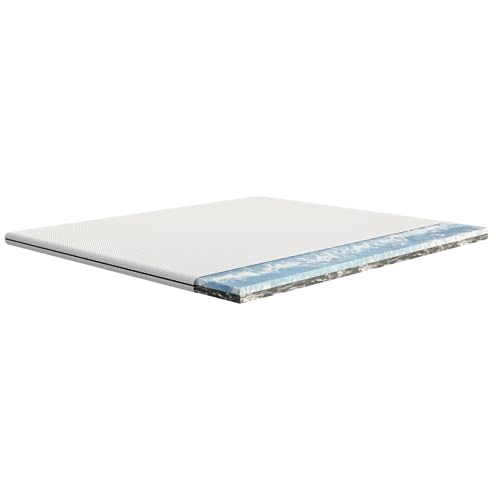 Emma Premium Matratzen Topper, 6cm dick, Wendbarer HRX-Schaum für anpassbaren Komfort, Atmungsaktiv und Waschbar mit UltraDry-Bezug, 100x200cm, Hergestellt für Springbetten und Schlafsofas von Emma