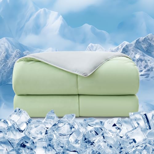 EMME Sommerdecke Kühldecke 200 x 210 cm Grüner von EMME