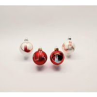 Weihnachtskugel Christbaumkugel Köln Rot Weiß Rutwieß von EMMERICHkreativ