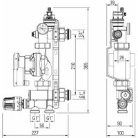 TM3-R Festwertregelset für Fußbodenheizung mit Wilo Para + Anlegethermostat - Emmeti von EMMETI