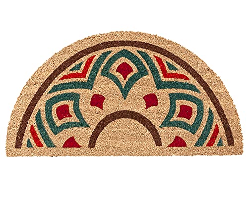 emmevi Fußmatte aus Kokosnuss, rutschfest, für den Eingangsbereich, Modell: Masay Semiluna (C) von emmevi