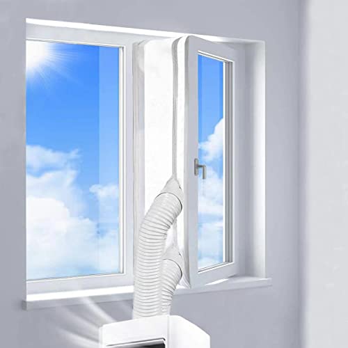 EMNIMQ Kleine Fensterabdichtung für Mobile Klimageräte,25X92cm Mobile Klimaanlage Fensterabdichtung, Heißluftleitblech Fensterdurchführung für Abluft,Fenster Klimaanlage Abdichtung,Klimaanlagen von EMNIMQ