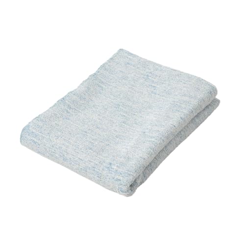EMOOR Meyer Handtuchdecke für Bett und Sofa 140 x 190 cm Hergestellt in Japan 100% Baumwolle (Blau), Hautfreundlicher Leichter Überwurf Handtuch Atmungsaktiv Extra Großes Strandtuch von EMOOR