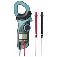 Digitaler Zangenmultimeter mit Ledertasche, Clamp Meter, Spannungsprüfer, Volttester, Spannungstester, ac, dc Multimeter mit Memory, M0305 - Emos von EMOS