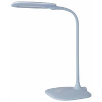 Emos - dimmbare led Tischlampe stella 6,5W, Helligkeit max. 400lm, Lichtfarbe 4000K, flexibler Arm, 1,7m Netzkabel, blau, Z7602BL von EMOS