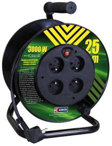 EMOS 1908042510 Stromverteiler (PDU) – Stromverteiler (PDUs) (Standard, schwarz, 230 V, 50/60 Hz, 13 A, F3G) von EMOS