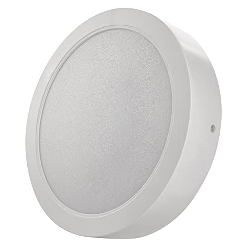 EMOS 2in1 LED Panel 24 W, runde 2400 lm Deckenleuchte, Einbauleuchte mit Durchmesser 22 cm, Neutralweiß 4000 K, inkl. LED-Treiber, Weiß von EMOS