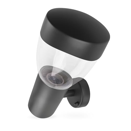 EMOS - Außen-Wandleuchte ARTEO für Haus und Garten mit E27 Fassung - wasserdichte Gartenbeleuchtung für E27-Birne max. 15 W - Leuchtkörper mit Gehäuse aus Edelstahl zur Wandmontage von EMOS