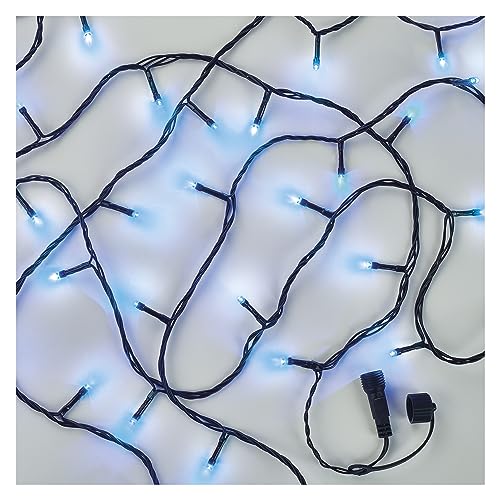 EMOS Connect System 10m Lichterkette Standard, Weihnachtslichterkette mit 100 LEDs, Erweiterungskomponent C (ohne Verbindungskabel und Adapter), IP44 für Innen und Außen, blaue Lichtfarbe von EMOS