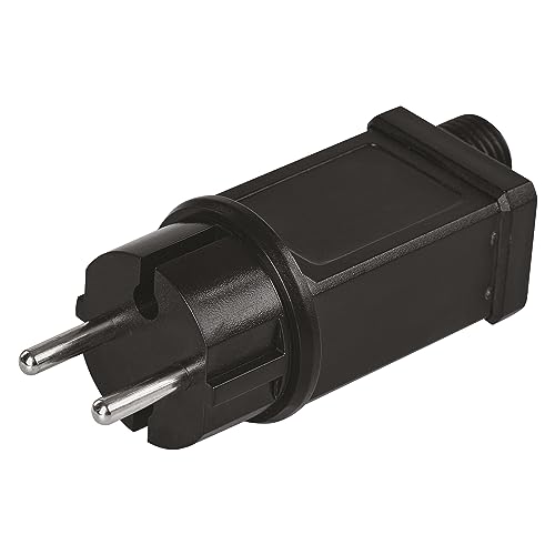 EMOS Connect System 30V Netzteil Standard/Profi, Erweiterungsteil A (ohne Lichterkette und Anschlusskabel), 30V Adapter für Weihnachtslichterketten, IP44 für Innen und Außen, 6/18h Auto-Timer, schwarz von EMOS