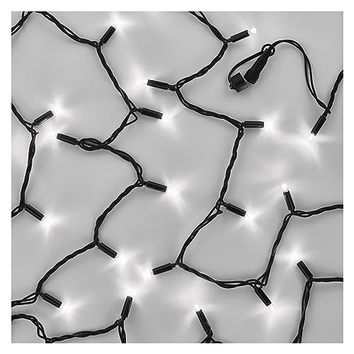 EMOS Connect System 5m Lichterkette Profi, robuste Weihnachtslichterkette mit 50 LEDs, Erweiterungsteil C (ohne Verbindungskabel und Adapter), IP44 für Innen und Außen, Kaltweiße Lichtfarbe, schwarz von EMOS