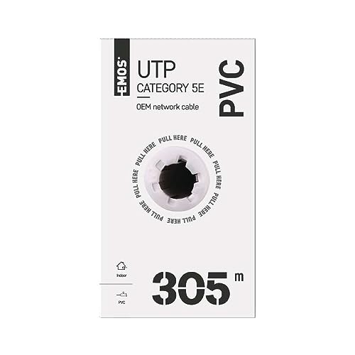 EMOS Datenkabel UTP CAT 5E CCA PVC 305M von EMOS