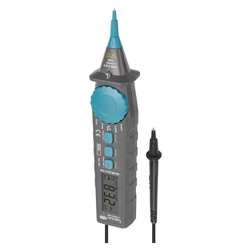 EMOS Digital-Multimeter CATIII 600V mit Meßspitzen, 2000 Counts AC/DC Spannungsprüfer, DC-Strom-Messgerät, Memory-Funktion, prüft Kontinuität, Widerstand, Dioden, inkl. Batterie von EMOS