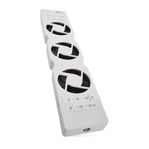 EMOS Erweiterungsset für Heizung-Ventilator zum Sparen von Energie und Heizkosten, 1 Stück Heizgebläse mit Verbindungskabel, OHNE NETZTEIL, Luftdurchsatz 36 m3/h pro Ventilator von EMOS