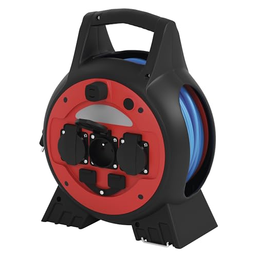 EMOS Kabeltrommel mit LED-Strahler, Kabellänge 20 Meter, FRENCH-Standard EMOS Kabeltrommel mit LED-Strahler, Kabellänge 20 Meter, FRENCH-Standard von EMOS
