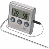 EMOS Küchentimer mit Grillthermometer, Kochthermometer, Fleischthermometer + Sonde 1,4 m, E2157 von EMOS