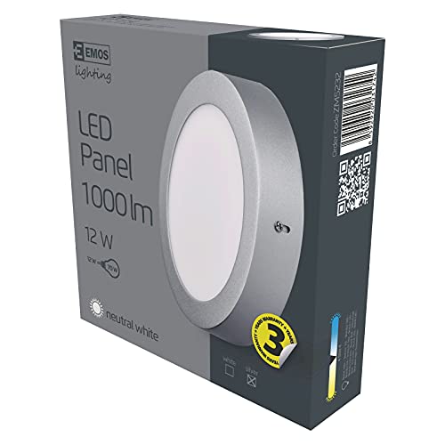 EMOS LED Deckenlampe, ZM5232, Silbern, 12 W von EMOS