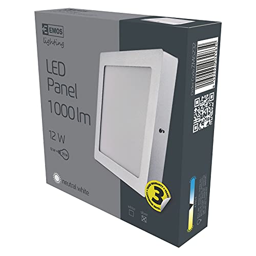 EMOS LED Deckenlampe, ZM6232, Silbern, 12 W von EMOS