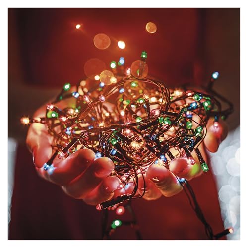 EMOS LED-Lichterkette bunt für Innen und Außen, 8m lange IP44 Multicolor Weihnachtslichterkette mit 80 LEDs + 5m Zuleitung und Netzteil, 8 Modi und 6h Timer Funktion, für Party, Weihnachten, Deko EMOS LED-Lichterkette bunt für Innen und Außen, 8m lange IP44 Multicolor Weihnachtslichterkette mit 80 LEDs + 5m Zuleitung und Netzteil, 8 Modi und 6h Timer Funktion, für Party, Weihnachten, Deko von EMOS