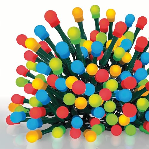EMOS - LED-Lichterkette mit 300 LEDs in Kugelform, bunt - 30m Weihnachtslichterkette für Partys, Weihnachten, Deko - 8 Lichtmodi, 6h Timer, Netzteil, 5m Zuleitung, grünes Kabel - für Haus & Garten EMOS - LED-Lichterkette mit 300 LEDs in Kugelform, bunt - 30m Weihnachtslichterkette für Partys, Weihnachten, Deko - 8 Lichtmodi, 6h Timer, Netzteil, 5m Zuleitung, grünes Kabel - für Haus & Garten von EMOS