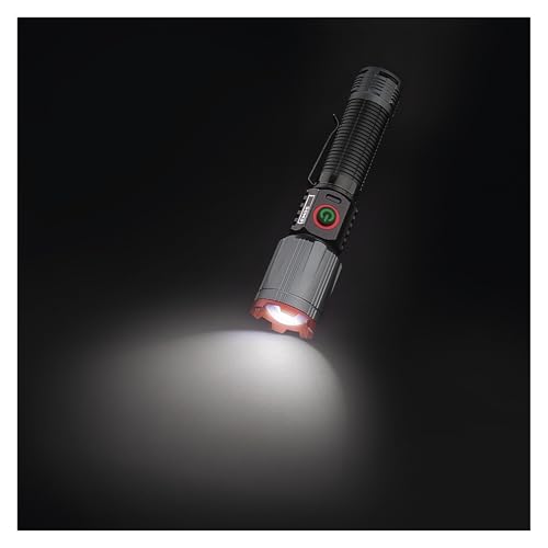 EMOS - LED-Metall-Taschenlampe mit Akku, Boost-Funktion, Powerbank und Zoom - wiederaufladbar, stoßbeständig, wasserdicht - superhell 1200lm, 200m - Clip und Magnet - für Innen/Außen - schwarz-grau EMOS - LED-Metall-Taschenlampe mit Akku, Boost-Funktion, Powerbank und Zoom - wiederaufladbar, stoßbeständig, wasserdicht - superhell 1200lm, 200m - Clip und Magnet - für Innen/Außen - schwarz-grau von EMOS
