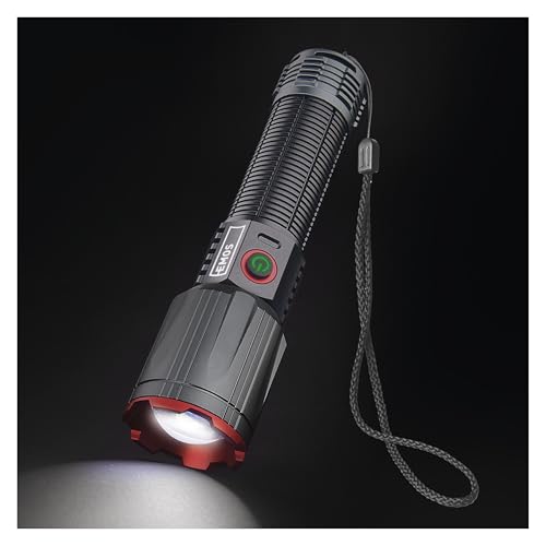 EMOS - LED-Metall-Taschenlampe mit Akku, Boost-Funktion, Powerbank und Zoom - wiederaufladbar, stoßbeständig, wasserdicht - superhell 3000lm, 300m - Handschlaufe - für Innen und Außen - schwarz-grau EMOS - LED-Metall-Taschenlampe mit Akku, Boost-Funktion, Powerbank und Zoom - wiederaufladbar, stoßbeständig, wasserdicht - superhell 3000lm, 300m - Handschlaufe - für Innen und Außen - schwarz-grau von EMOS