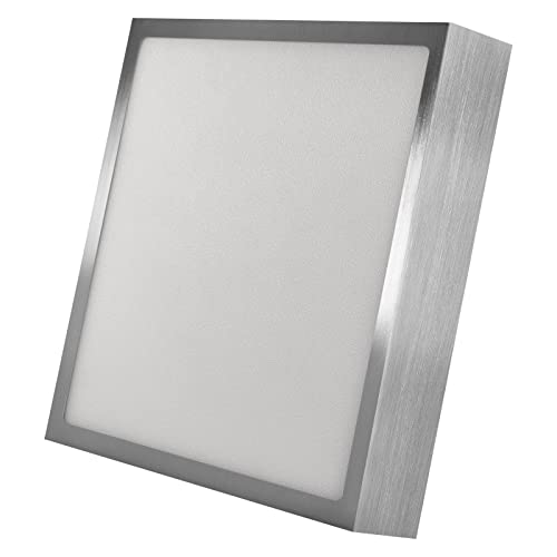 EMOS LED Panel 21 W, quadratische 1900 lm Deckenleuchte, Wandleuchte 22,5 cm, 3 einstellbare Lichtfarben warmweiß-neutralweiß (3000/3500/4000K), inkl. LED-Treiber von EMOS