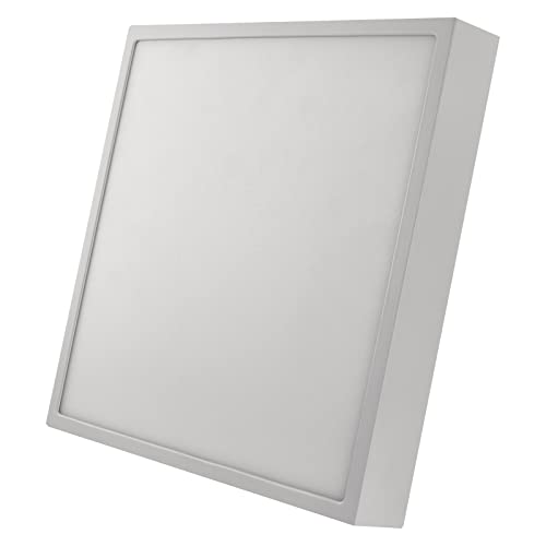 EMOS LED Panel 28,5 W, quadratische 2700 lm Deckenleuchte, Wandleuchte 30 cm, 3 einstellbare Lichtfarben warmweiß-neutralweiß (3000/3500/4000K), inkl. LED-Treiber, Weiß von EMOS