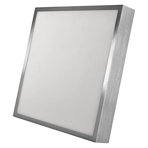 EMOS LED Panel 28,5 W, quadratische 2700 lm Deckenleuchte, Wandleuchte 30 cm, 3 einstellbare Lichtfarben warmweiß-neutralweiß (3000/3500/4000K), inkl. LED-Treiber von EMOS