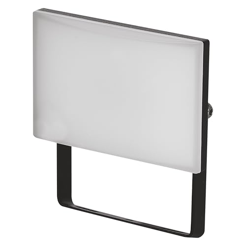 EMOS - LED-Strahler Tambo - ultradünnes Aluminium Flutlicht - wasserdicht - neutralweiß (4000 K) - 1000 lm - 10 W - Lebensdauer 25 000 Std. - Abstrahlwinkel 120° - für Außenbereich - schwarz von EMOS