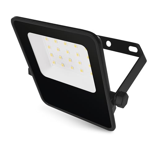 EMOS - LED-Strahler VISIO 10W, 1500 lm - ultradünnes Aluminium Flutlicht - wasserdicht - neutralweiß - extra hohe Lichtleistung 150lm/W - Lebensdauer 36000 h - Abstrahlwinkel 110° - für Außenbereich von EMOS