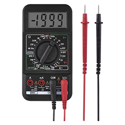 EMOS Multimeter CAT III 600 V, 2000 Counts,manueller Bereich, batteriebetrieben, Spannungsmessgerät, Voltmeter, Ohmmeter, Spannungsprüfer, digitales Mess- und Prüfgerät nach IEC-61 M2092 von EMOS