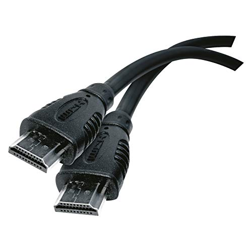 EMOS SD 0110 High Speed Kabel mit Ethernet/HDMI 1.4 / Full 4K Ultra HD / 3D / ARC Unterstützung A-Stecker 10 m Schwarz/kompatibel mit Plasma-und LCD-TVs, Xbox, PS3, PS4, PC, HDTV von EMOS