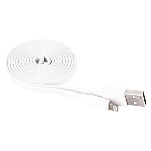EMOS Ladekabel USB-A auf Lightning-Stecker für iPhone/iPad, MFi-zertifiziert, 1 m Kabel, High Speed Datenübertragung 480 Mbit/s, Anschlusskabel weiß von EMOS
