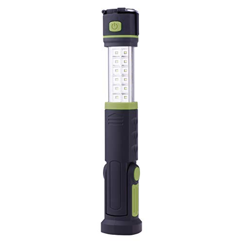 EMOS SMD LED Wiederaufladbare Arbeitsleuchte/Werkstattlampe mit Magnet und Haken, 42 Stunden Leuchtdauer, Lichtstrom 177 Lumen, 25 M Leuchtweite von EMOS