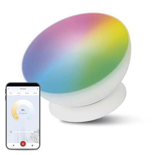 EMOS - Smarte LED Ambientbeleuchtung mit App - Helligkeit max. 330 lm, RGB und CCT Farbwechsel - smarte indirekte Beleuchtung kompatibel mit App und Sprachassistenten - inkl. Netzkabel 1,5m - weiß von EMOS