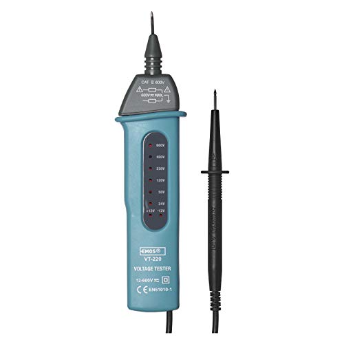 EMOS Spannungsprüfer/Volttester/Spannungstester / 12 V - 600 V/AC/DC/Polaritätsanzeige von EMOS