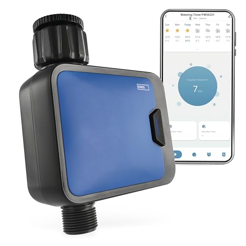 EMOS - smarte Bewässerungsuhr mit 1 Ausgang mit App, ZigBee - batteriebetriebene Bewässerungssteuerung bis 8bar, 35 l/min - automatisierte Bewässerung 1min–24h täglich - für 1″ bzw. 3/4″-Gewinde EMOS - smarte Bewässerungsuhr mit 1 Ausgang mit App, ZigBee - batteriebetriebene Bewässerungssteuerung bis 8bar, 35 l/min - automatisierte Bewässerung 1min–24h täglich - für 1″ bzw. 3/4″-Gewinde von EMOS