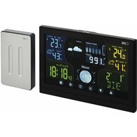 Funk Wetterstation mit Außensensor und Touchscreen-Farbdisplay + Netzteil, 13 Funktionen, E6018 - Emos von EMOS