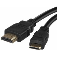 High Speed hdmi 2.0 Kabel mit Ethernet 1,5 m, 18 Gbit/s Ultra hd, 4K, 3D, arc Unterstützung, A-Stecker auf Mini-HDMI (C-Typ), S10102 - Emos von EMOS