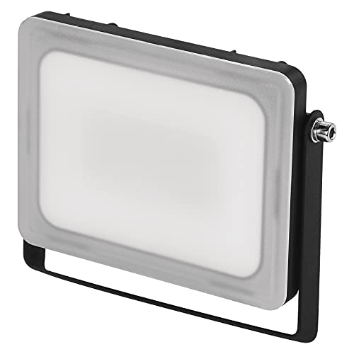 EMOS LED Strahler ILIO 21W, Helligkeit 1900 lm, IP65 wasserdichtes Flutlicht für Feuchträume oder Außen, Neutralweiß 4000K, CRI > 80, Lebensdauer 25000 Stunden, Aluminium, W, Schwarz, 20 Watt, ZS2520 von EMOS