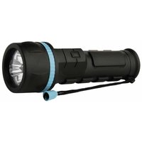 Led Gummi-Taschenlampe, wasserdicht wetterbeständig, 20lm, 75m Leuchtweite, 140 St. Leuchtdauer, batteriebetrieben, P3862 - Emos von EMOS