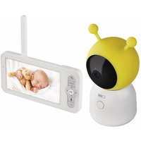 GoSmart Babyphone mit 5'' LCD-Monitor und 3000 mAh Akku, WiFi und App, drehbar, fokussierbar, 2-Wege-Audio, IR-Nachtsicht, inkl. Netzteil, H4052 von EMOS