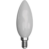 LED-Glühbirne Filament milchig Kerze E14 4,2W ww von EMOS