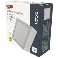 Led Panel 7,6 w, quadratische 680 lm Deckenleuchte 12 x 12 cm, ersetzt 50W Glühbirne, Lichtfarbe neutralweiß 4000K, inkl. LED-Treiber, ZM6125 - Emos von EMOS