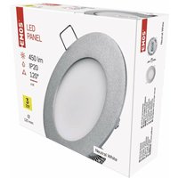 Led Panel mit Driver, runde Deckenleuchte, 6W Ersatz für 40W Glühbirne, neutralweiß 4000 k, 450 lm, Schutzart IP20, ZD1222 - Emos von EMOS